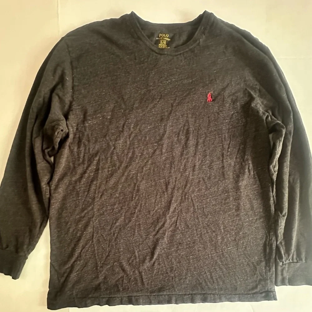 Men’s Ralph Lauren Gray Long Sleeve shirt size L - Picture 1 of 5